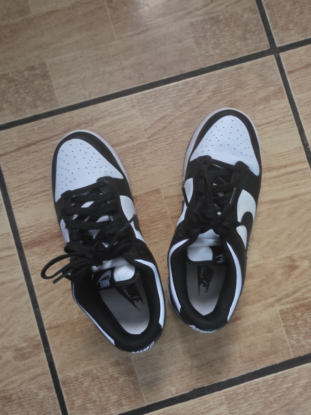 Nike Women's Size 8 Black & White Panda Low-Top Sneakers